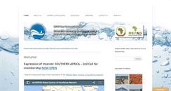 Desktop Screenshot of nepadwatercoe.org